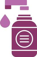 Hand Soap Glyph Two Colour Icon vector