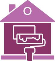 Home Renovation Glyph Two Colour Icon vector