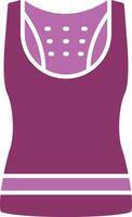 Tank Top Glyph Two Colour Icon vector