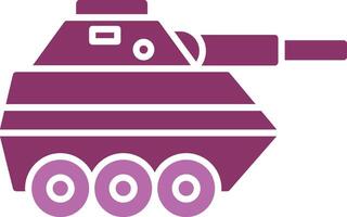 Infantry Van Glyph Two Colour Icon vector