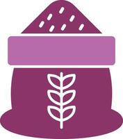 Grain Glyph Two Colour Icon vector