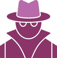 Spy Glyph Two Colour Icon vector