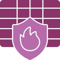 Firewall Glyph Two Colour Icon vector