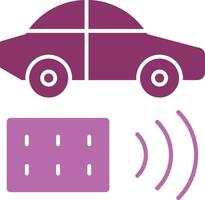 Remote Vehicle Glyph Two Colour Icon vector