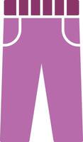 Trousers Glyph Two Colour Icon vector