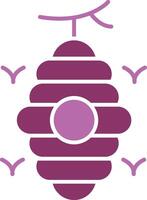 Beehive Glyph Two Colour Icon vector