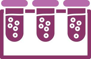 Test tube Glyph Two Colour Icon vector