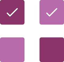 Check Box Glyph Two Colour Icon vector