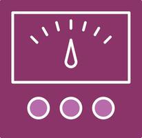 Voltage Indicator Glyph Two Colour Icon vector