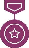 Winning Glyph Two Colour Icon vector