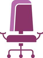 Office chair Glyph Two Colour Icon vector