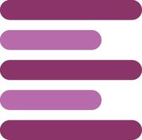 Horizontal Left Align Glyph Two Colour Icon vector