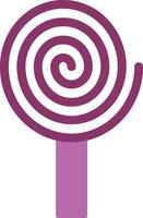 Spiral Glyph Two Colour Icon vector