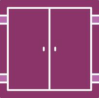 Door Glyph Two Colour Icon vector