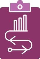 Marketing Strategy Glyph Two Colour Icon vector