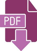 Download PDF Glyph Two Colour Icon vector