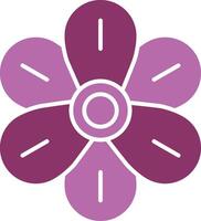 Hyacinth Glyph Two Colour Icon vector