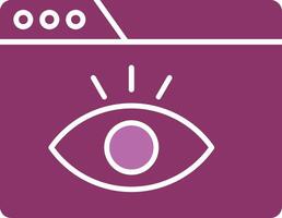 Visualization Glyph Two Colour Icon vector