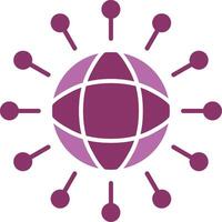 Globalization Glyph Two Colour Icon vector