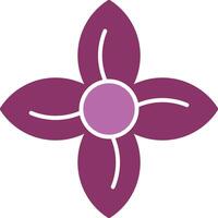 Clematis Glyph Two Colour Icon vector