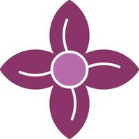 Clematis Glyph Two Colour Icon vector