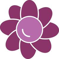 Clematis Glyph Two Colour Icon vector