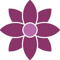 Dandelion Glyph Two Colour Icon vector
