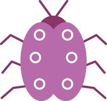 Bug Glyph Two Colour Icon vector