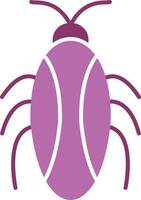 Cockroach Glyph Two Colour Icon vector