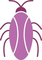 Cockroach Glyph Two Colour Icon vector