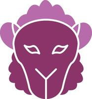 Sheep Glyph Two Colour Icon vector