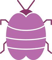 Bug Glyph Two Colour Icon vector