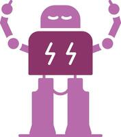 Robotics Glyph Two Colour Icon vector