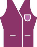 Vest Glyph Two Colour Icon vector