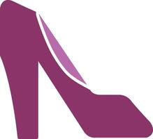 High Heels Glyph Two Colour Icon vector