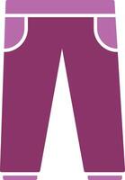 Trousers Glyph Two Colour Icon vector