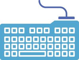 Keyboard Glyph Two Colour Icon vector