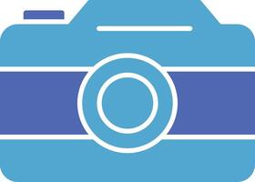 Photo Camera Glyph Two Colour Icon vector