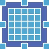 Grid Glyph Two Colour Icon vector