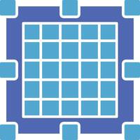 Grid Glyph Two Colour Icon vector