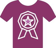 T Shirt Glyph Two Colour Icon vector