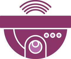 Cctv Glyph Two Colour Icon vector