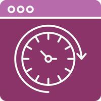 Routine Glyph Two Colour Icon vector