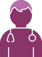 Doctor Glyph Two Colour Icon vector