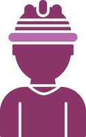 Labor Glyph Two Colour Icon vector