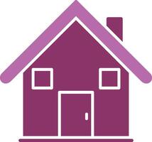 House Glyph Two Colour Icon vector