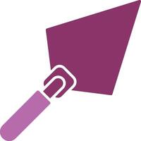 Trowel Glyph Two Colour Icon vector