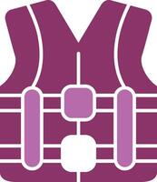 Life Vest Glyph Two Colour Icon vector