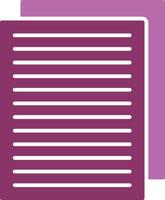 Papers Glyph Two Colour Icon vector