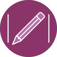 Pencil Glyph Two Colour Icon vector